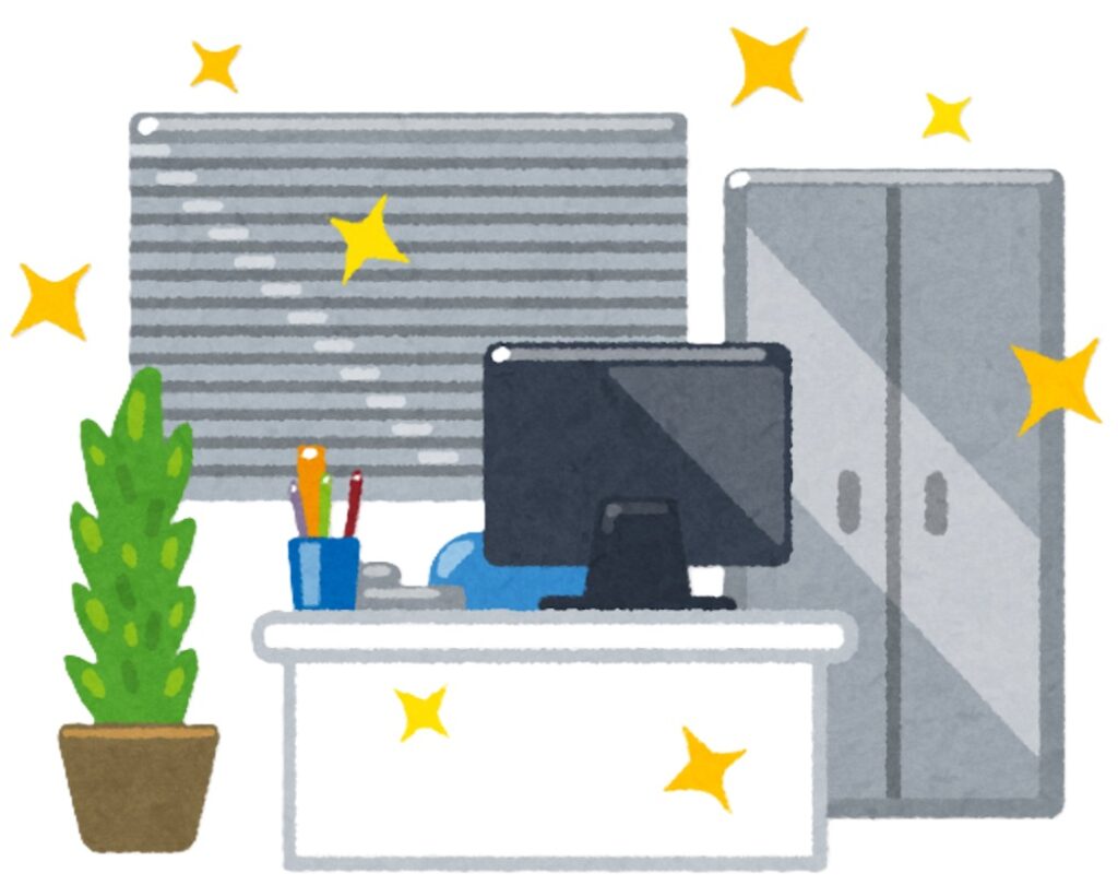 綺麗なオフィス(イラスト)